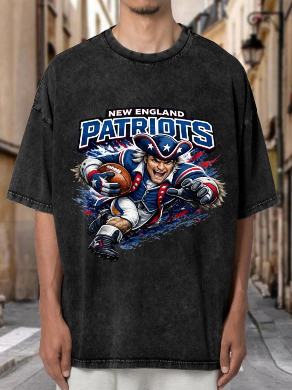 New England Patriots Mascot Football Streetwear T-shirt YFN7ZKMLM301